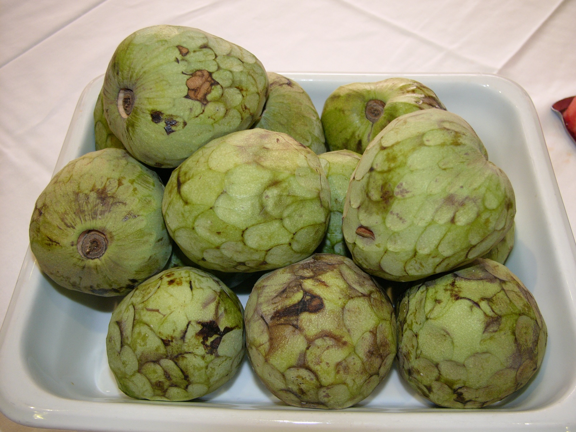 Des chirimoyas, le fruit subtropical à la peau verte écailleuse de l'Axarquía