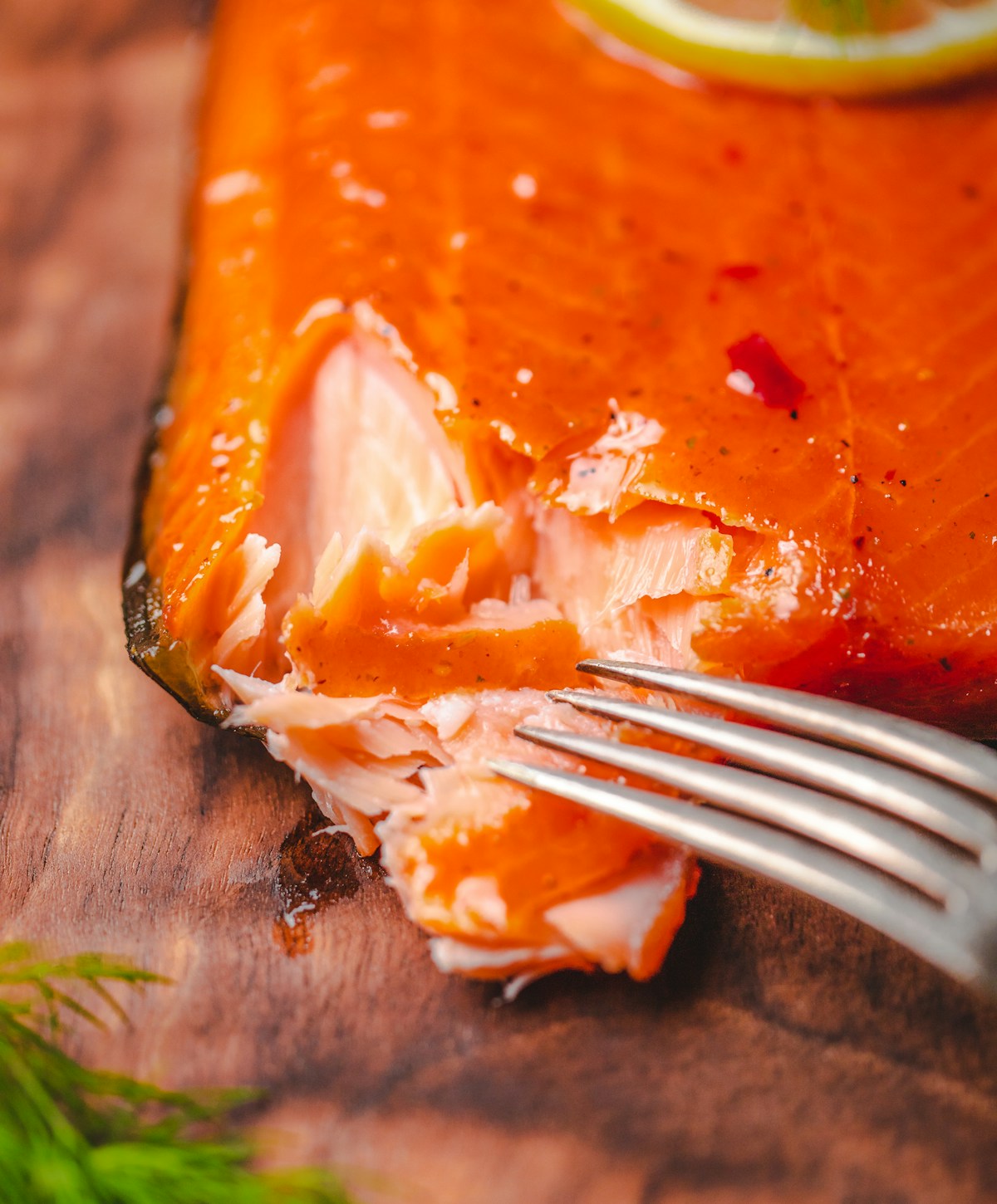 Hot-smoked salmon