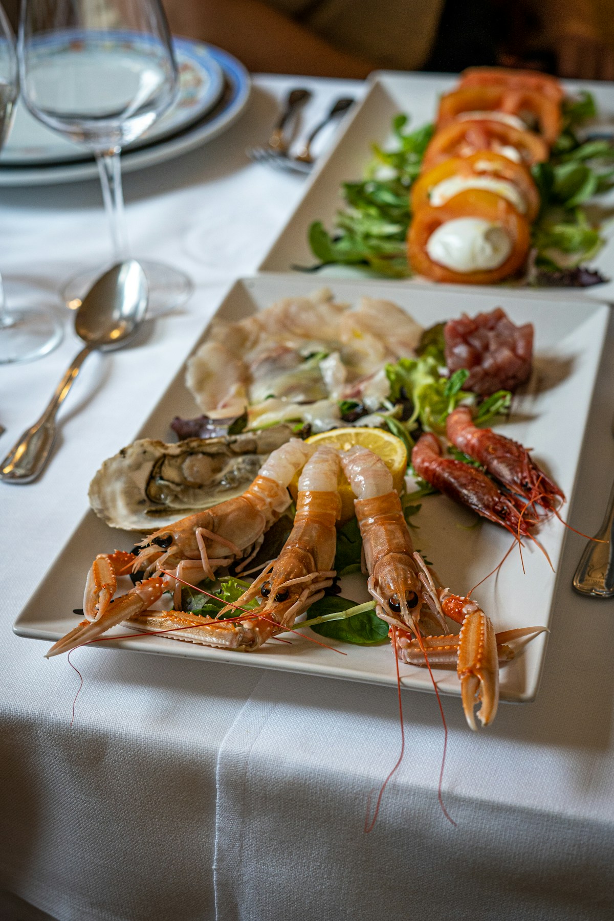 Creel-caught langoustines