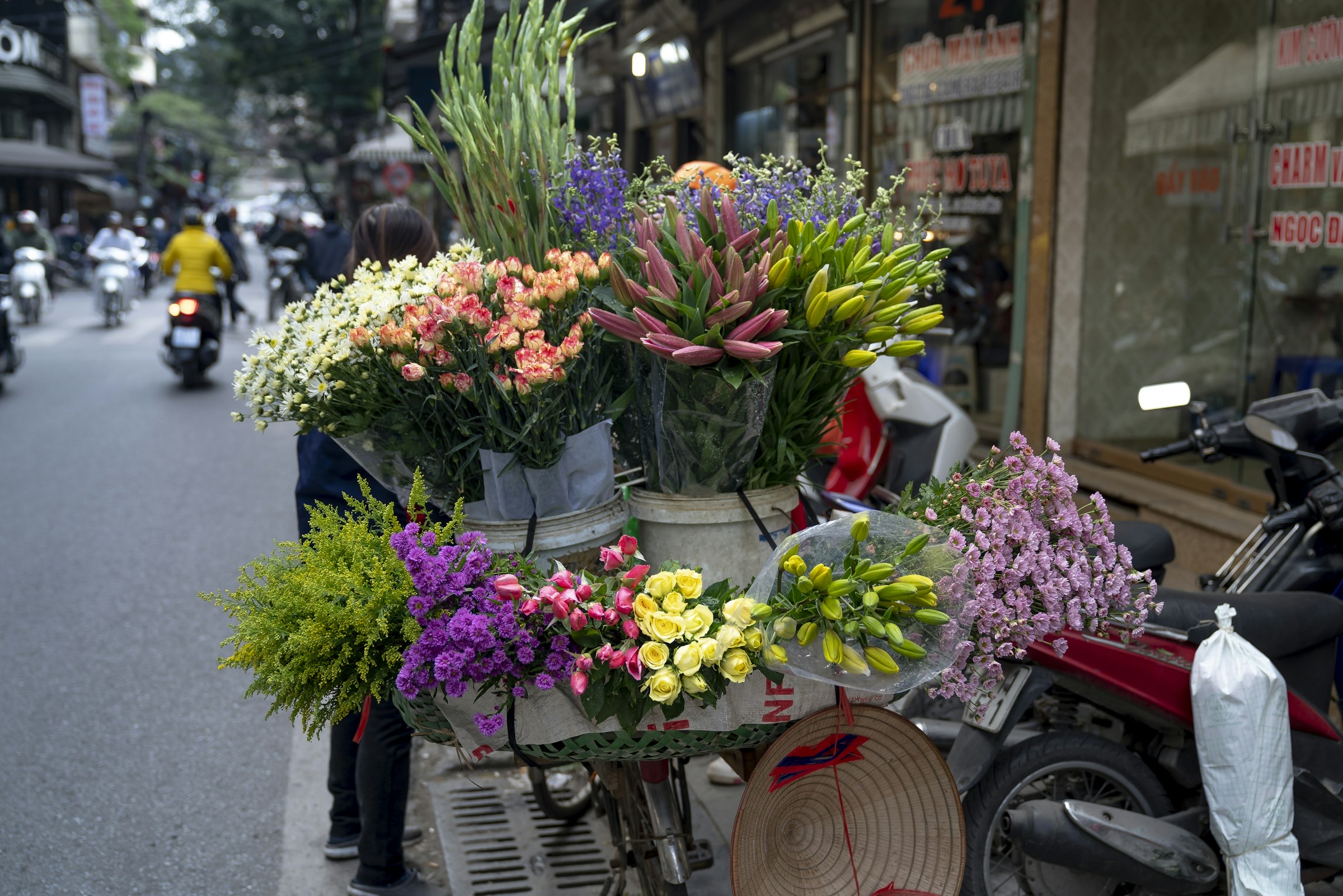 Marché aux fleurs Quảng Bá — 2h du matin